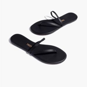 TKEES Sarit Sandals in Sable, Size 10.